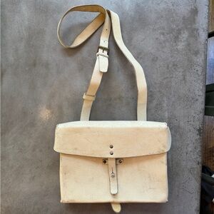 Vintage Swiss Army leather bag